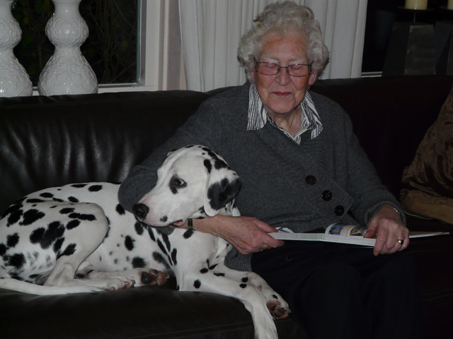 Peper met mama Gisela